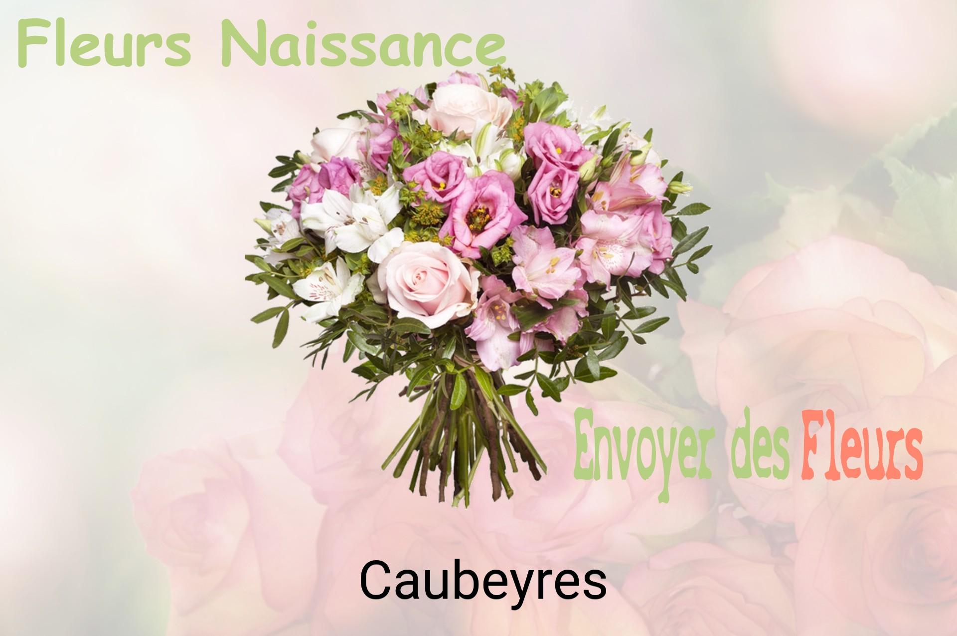 Bouquet de fleurs de naissance livré à Caubeyres